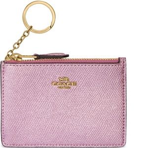 COACH | Mini Metallic Leather ID Case